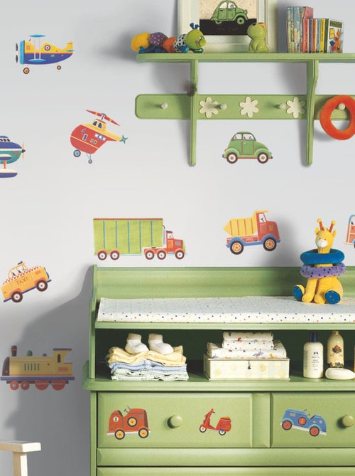 Stickers - Camions De Transport - Hauteur 45,7 cm - Kiabi
