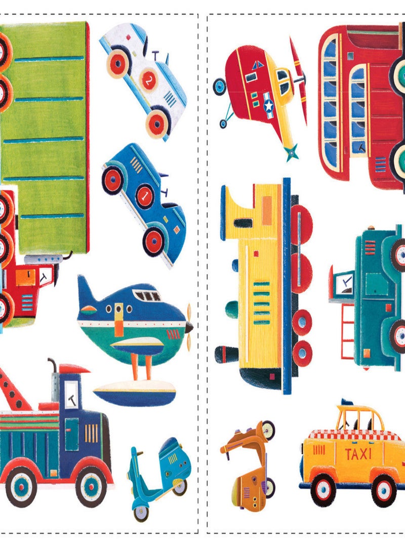 Stickers - Camions De Transport - Hauteur 45,7 cm Multicolore - Kiabi
