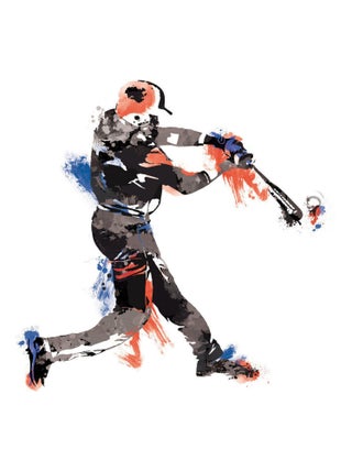 Stickers - Champion de Baseball - Hauteur 101,6 cm
