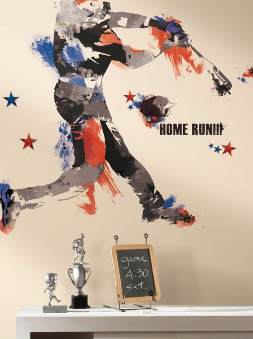 Stickers - Champion de Baseball - Hauteur 101,6 cm - Kiabi