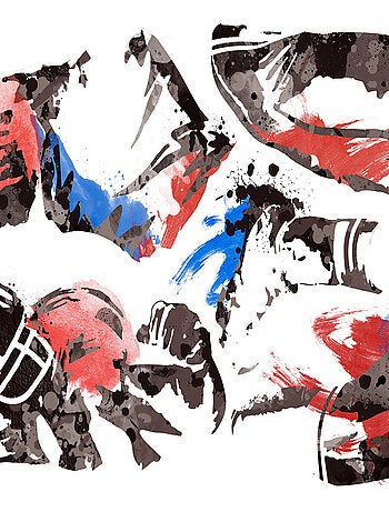 Stickers - Champion de Football - Hauteur 101,6 cm