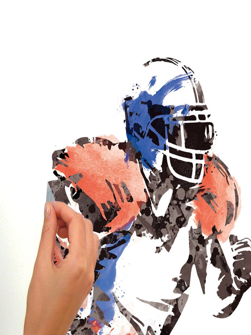 Stickers - Champion de Football - Hauteur 101,6 cm Bleu - Kiabi