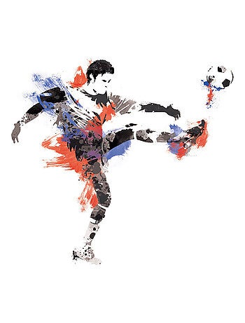 Stickers - Champion de Football - Hauteur 101,6 cm