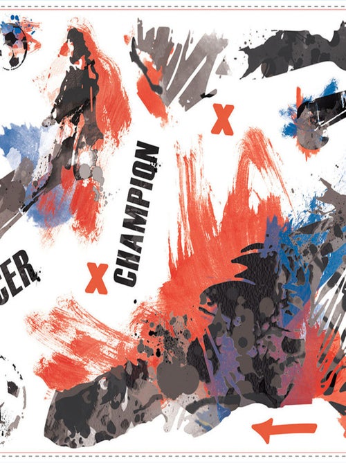 Stickers - Champion de Football - Hauteur 101,6 cm - Kiabi