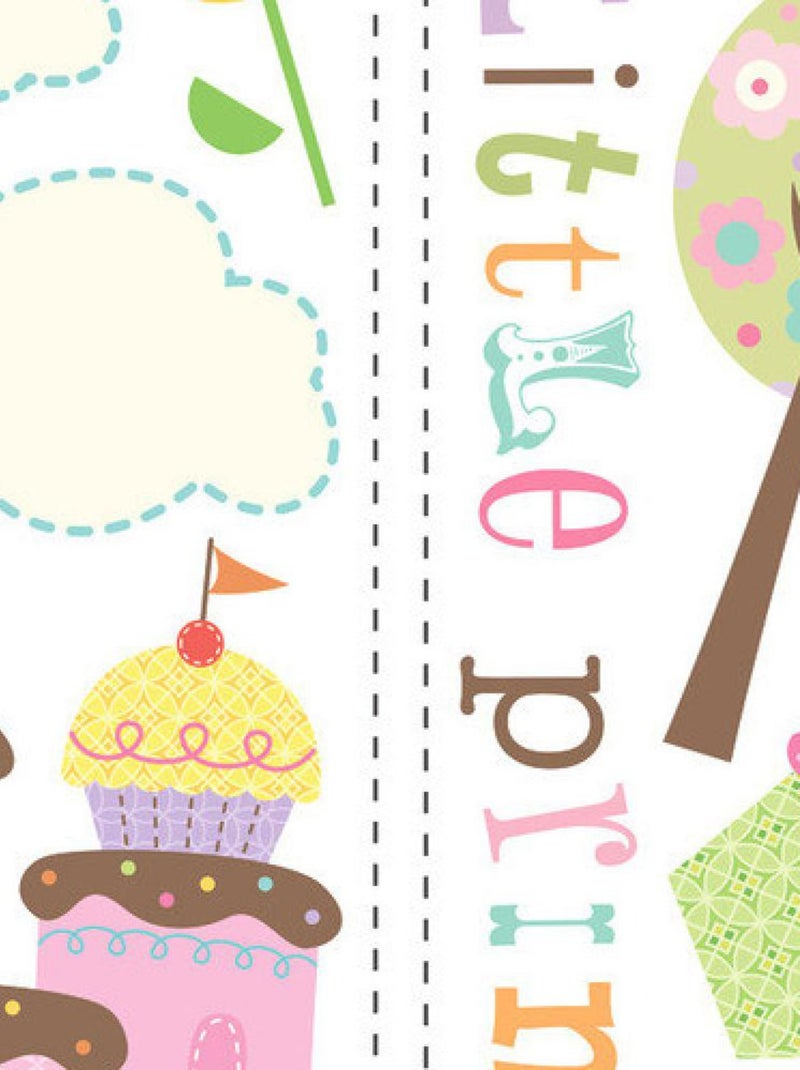 Stickers - Château En Gâteau D' Anniversaire- Hauteur 45,7 cm Multicolore - Kiabi