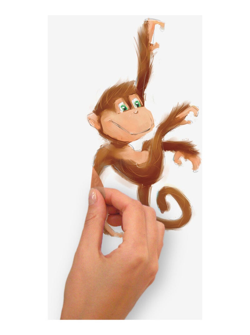 Stickers - Chimpanzés et palmiers Multicolore - Kiabi