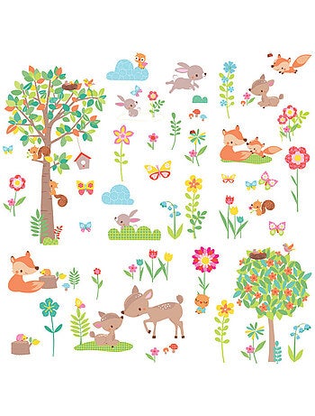 Stickers - Créatures Des Bois - Hauteur 45,7 cm