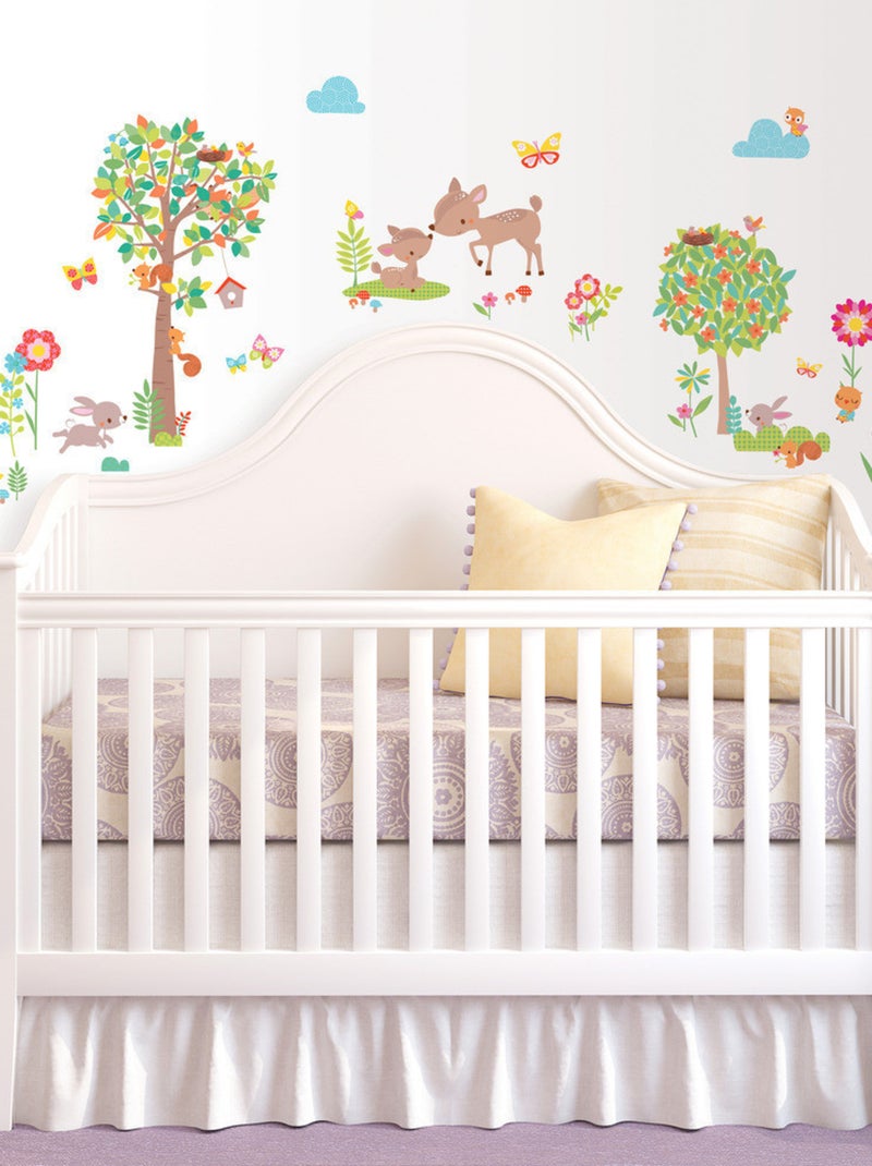 Stickers - Créatures Des Bois - Hauteur 45,7 cm Multicolore - Kiabi