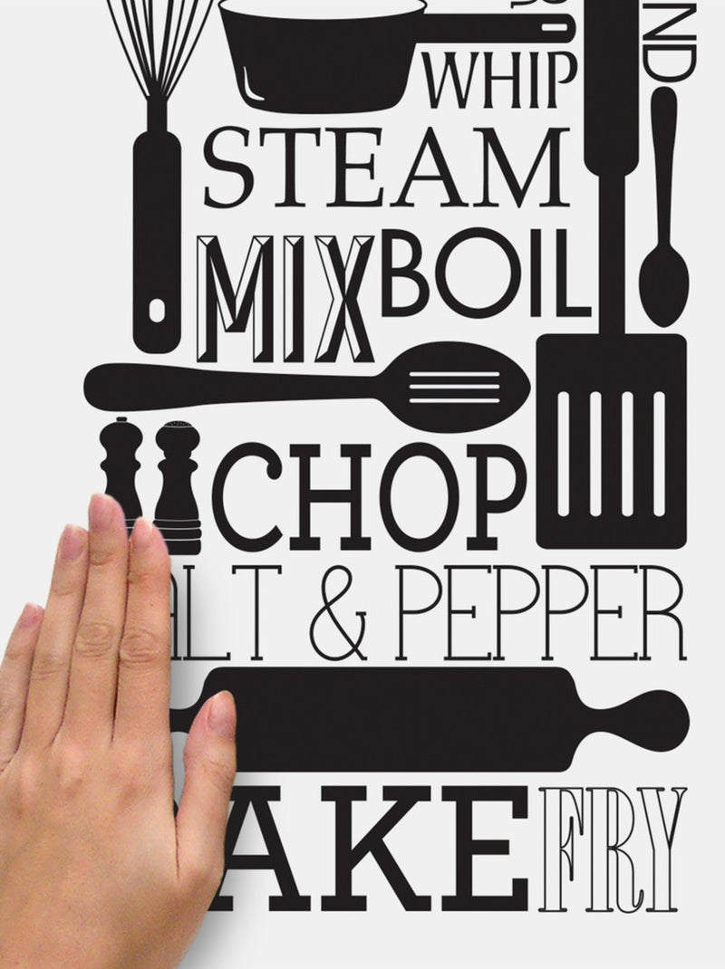 Stickers - Cuisine - Hauteur 45,7 cm Multicolore - Kiabi