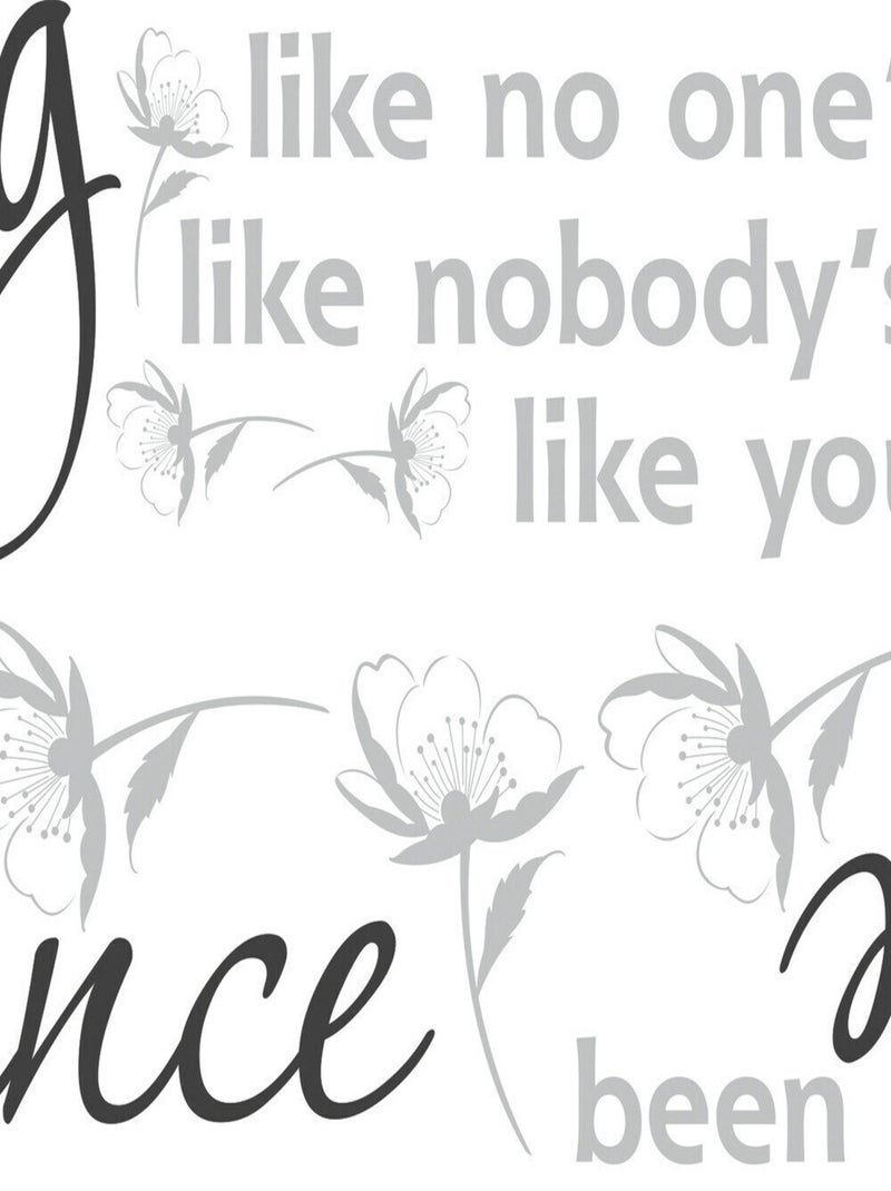 Stickers - Dance, Chant, Amour - Hauteur 22,9 cm Multicolore - Kiabi