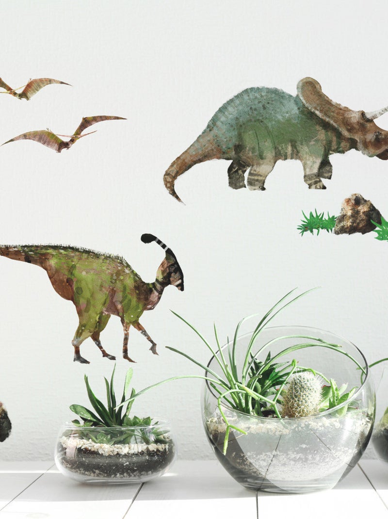 Stickers - Dinosaures - Hauteur 45,7 cm Multicolore - Kiabi