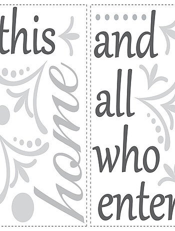 Stickers - Écriture Bless - Hauteur 45,7 cm
