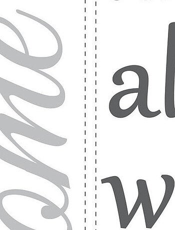 Stickers - Écriture Bless - Hauteur 45,7 cm