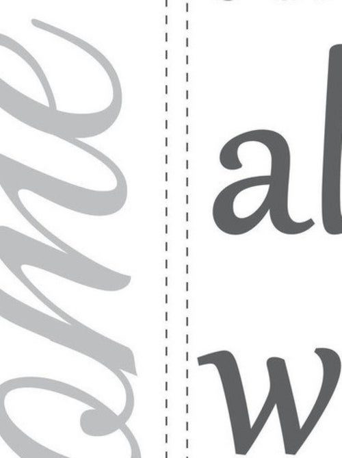 Stickers - Écriture Bless - Hauteur 45,7 cm - Kiabi