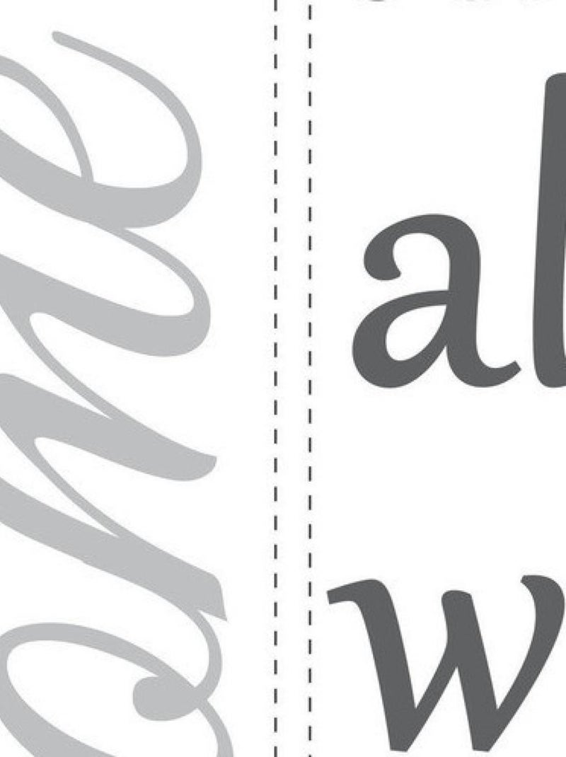 Stickers - Écriture Bless - Hauteur 45,7 cm Multicolore - Kiabi