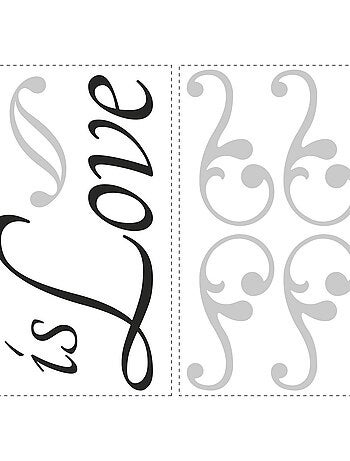 Stickers - Écriture Family Is Love - Hauteur 45,7 cm