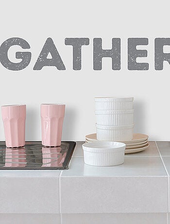 Stickers - Ecriture Gather - Hauteur 92.71 cm
