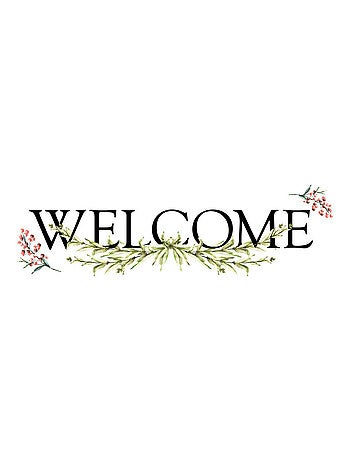 Stickers - Ecriture Murale - WELCOME - Hauteur 92,7 cm