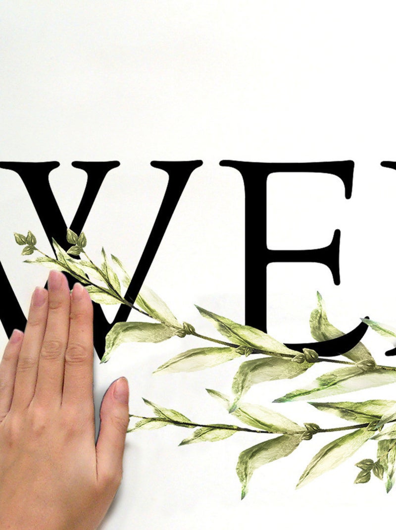 Stickers - Ecriture Murale - WELCOME - Hauteur 92,7 cm Vert - Kiabi