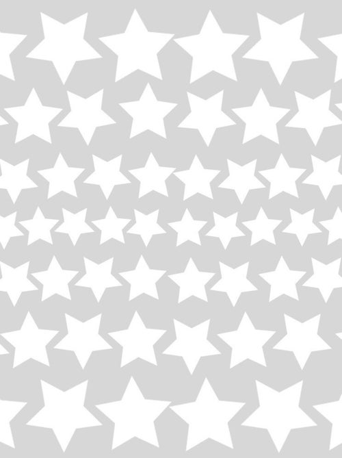 Stickers - Etoiles Blanches - Hauteur 22,9 cm - Kiabi