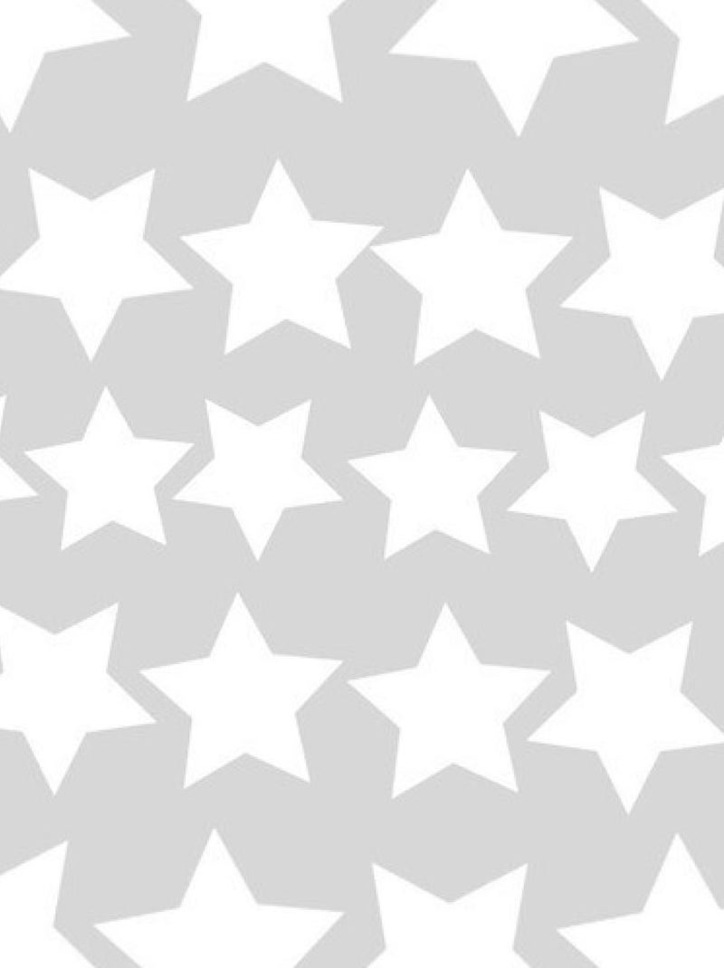 Stickers - Etoiles Blanches - Hauteur 22,9 cm Multicolore - Kiabi