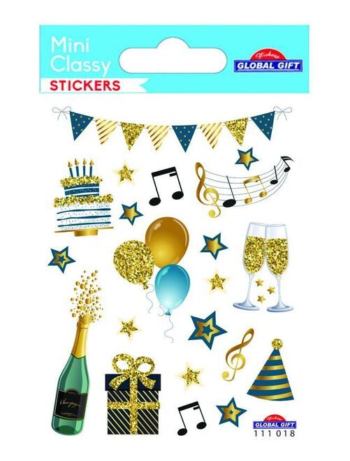 Stickers - Fête d'anniversaire - Paillettes - 1,8 cm - Kiabi