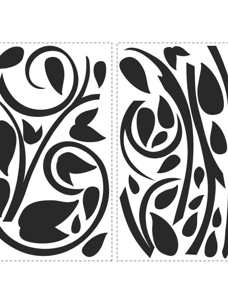 Stickers - Feuillages - Hauteur 45,7 cm Multicolore - Kiabi