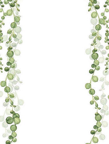 Stickers - Feuillages Verts - Hauteur 92.71 cm