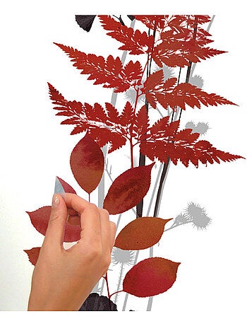 Stickers - Feuilles De Fougères et Ginko biloba