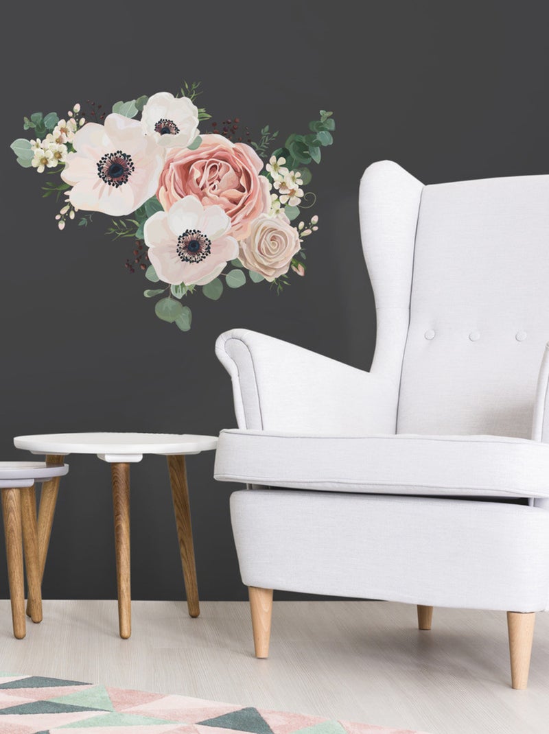 Stickers - Fleurs Fraîches - Hauteur 92.71 cm Multicolore - Kiabi