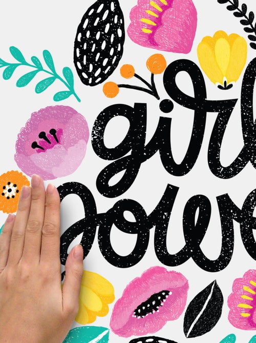Stickers - Girl Power - Hauteur 46,36 cm - Kiabi