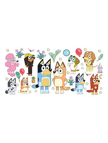 Stickers - La Famille Bluey Et Ses Amis - Hauteur 19,5 cm