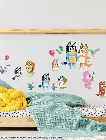 Stickers - La Famille Bluey Et Ses Amis - Hauteur 19,5 cm