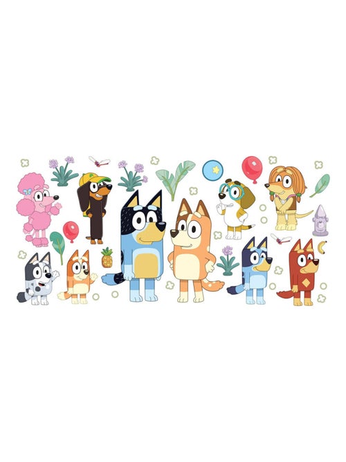 Stickers - La Famille Bluey Et Ses Amis - Hauteur 19,5 cm - Kiabi