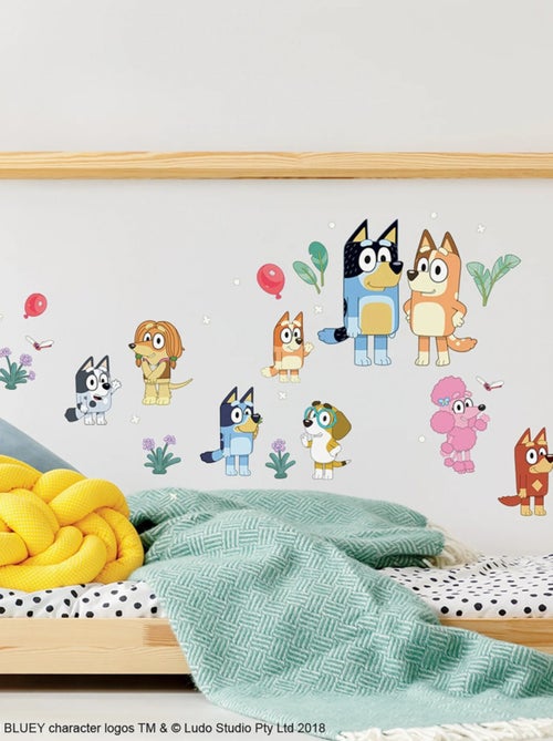 Stickers - La Famille Bluey Et Ses Amis - Hauteur 19,5 cm - Kiabi