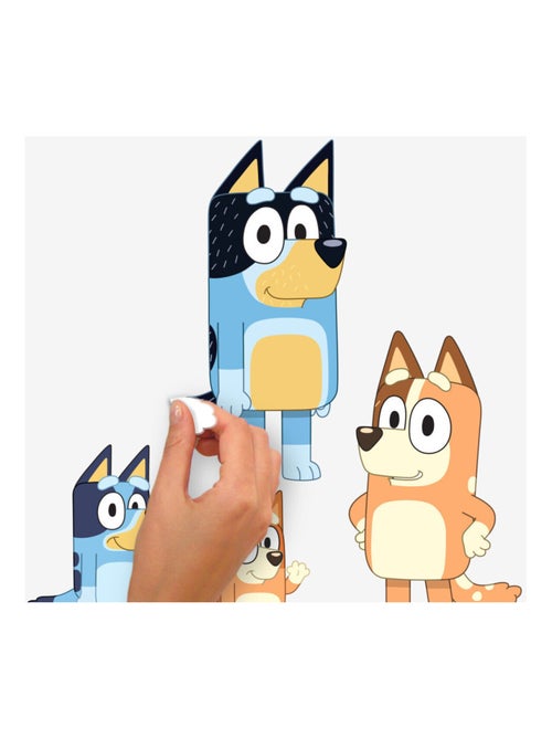 Stickers - La Famille Bluey Et Ses Amis - Hauteur 19,5 cm - Kiabi