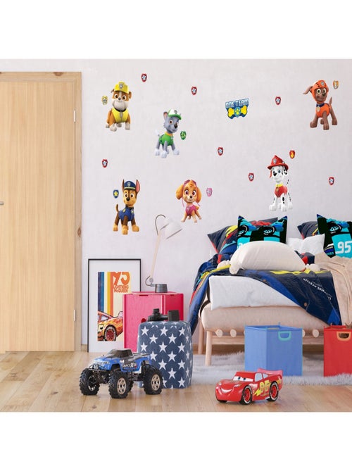 Stickers - La Pat'Patrouille -  Chase, Marcus, Rocky, Ruben, Zuma, et Stella - 65 CM x 85 CM - Kiabi