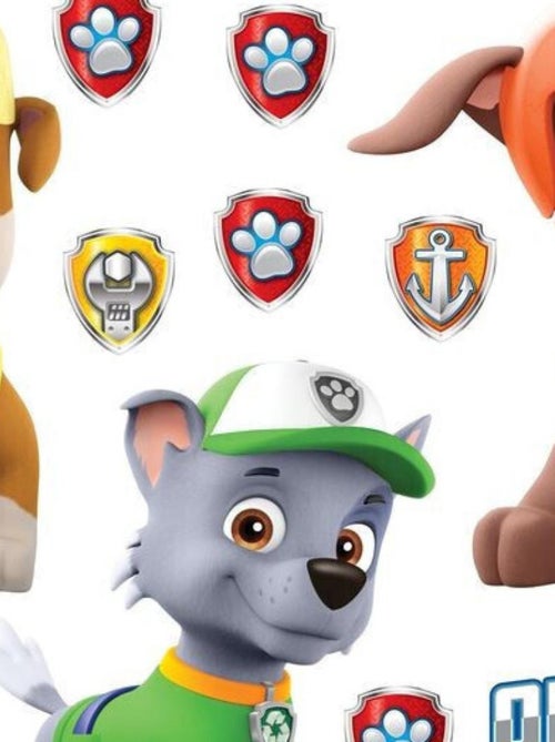 Stickers - La Pat'Patrouille -  Chase, Marcus, Rocky, Ruben, Zuma, et Stella - 65 CM x 85 CM - Kiabi