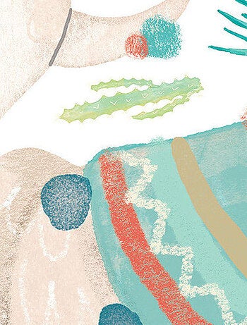 Stickers - Lama Avec Décoration Hippie - Hauteur 92.71 cm