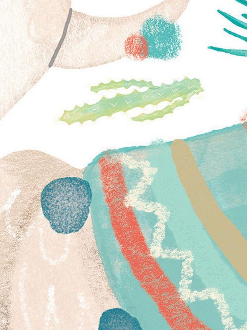 Stickers - Lama Avec Décoration Hippie - Hauteur 92.71 cm - Kiabi