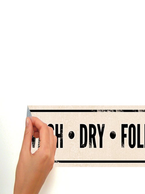 Stickers - Laundry - Hauteur 45,7 cm - Kiabi