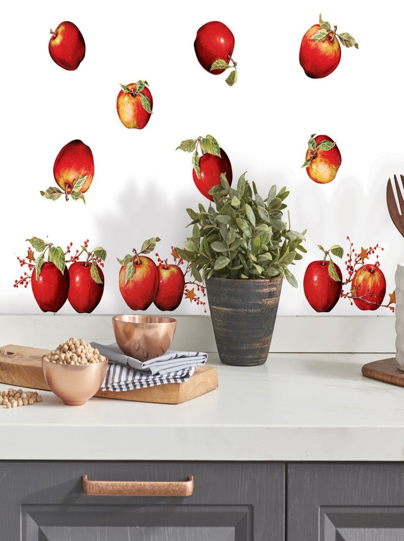 Stickers - Les Pommes - Hauteur 45,7 cm Multicolore - Kiabi