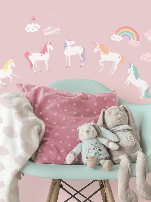 Stickers - Licornes Magiques - Hauteur 22,9 cm - Kiabi