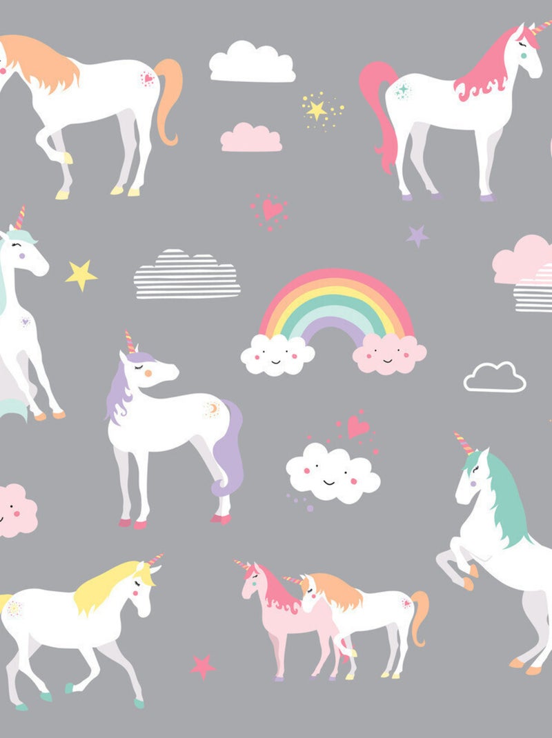 Stickers - Licornes Magiques - Hauteur 22,9 cm Multicolore - Kiabi