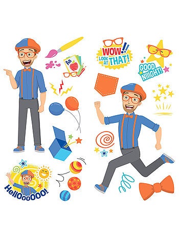 Stickers - Mini Blippi - Hauteur 93 cm