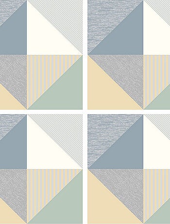 Stickers - Motifs de triangles - 1 planche 30x30cm