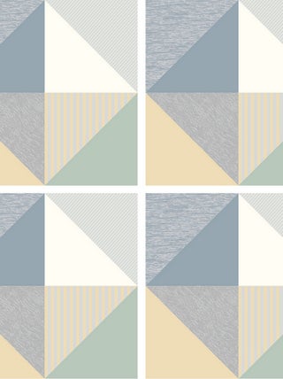Stickers - Motifs de triangles - 1 planche 30x30cm