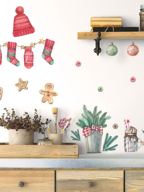 Stickers - Motifs Noël - Hauteur 92,7 cm - Kiabi