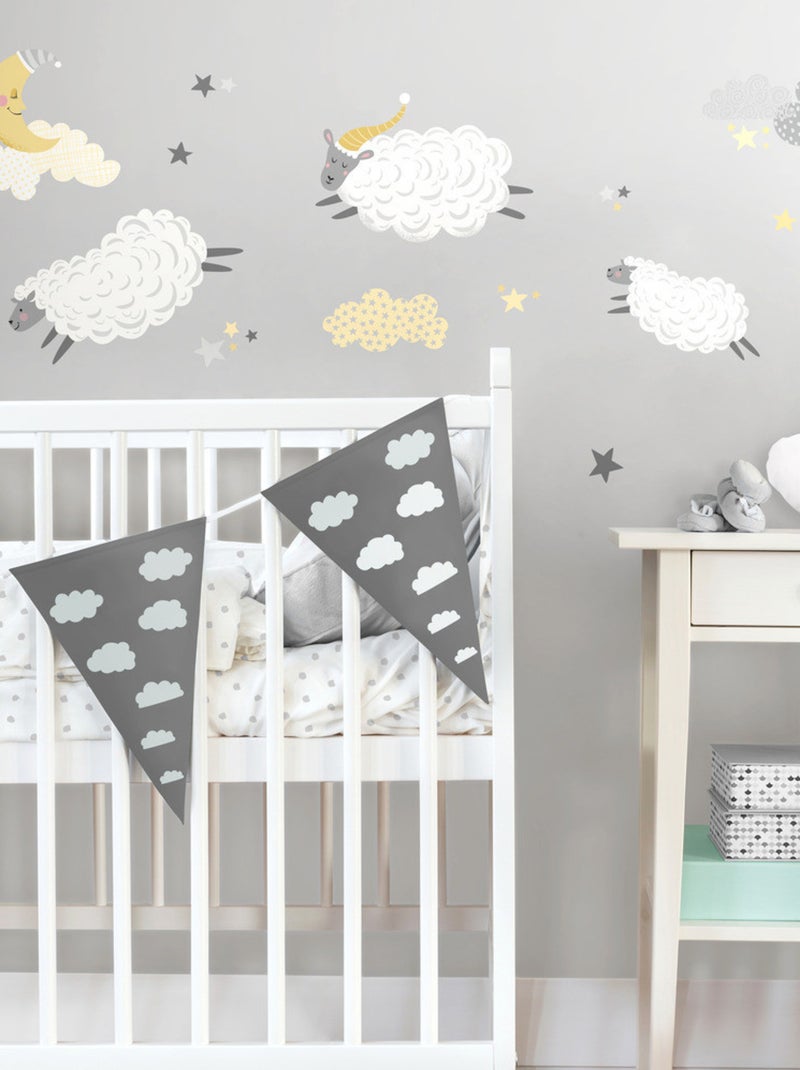 Stickers - Moutons - Hauteur 92.71 cm Multicolore - Kiabi