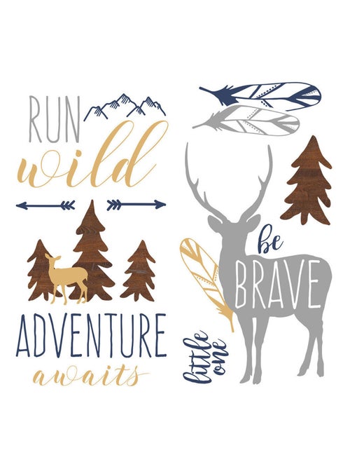 Stickers - Nature Avec Un Renne - Hauteur 92.71 cm - Kiabi